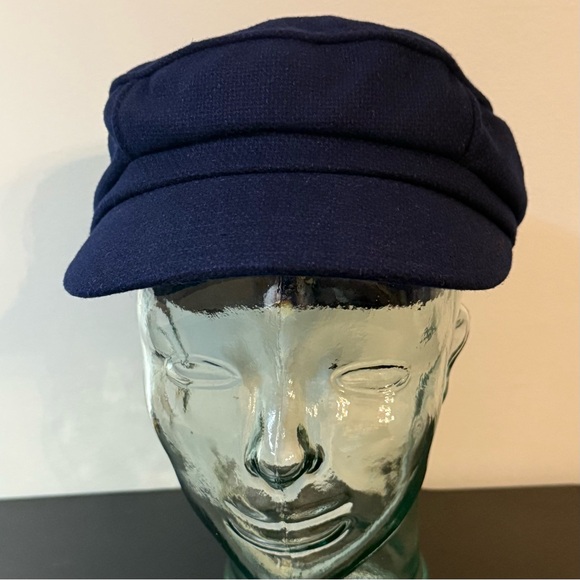 🧢 Kangol Textured Wool Fisherman Cap | Navy Blue | Medium - Picture 7 of 10